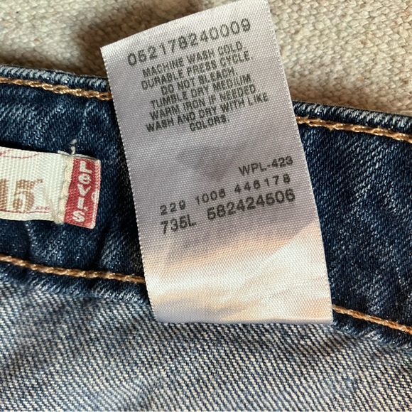 Levi's women’s Blue Jeans Capri with cuff Size 6 - Picture 5 of 7